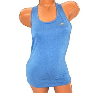 Adidas Climalite Tank Top Womens Blue Athletic Running Sleeveless Shirt Size XS